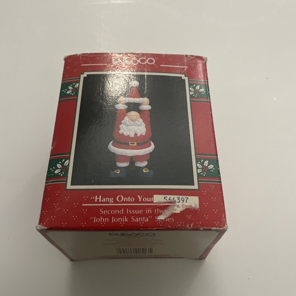 Enesco‎ Treasury John Jonik Santa Ornament Hang Onto Your Goodies 544397